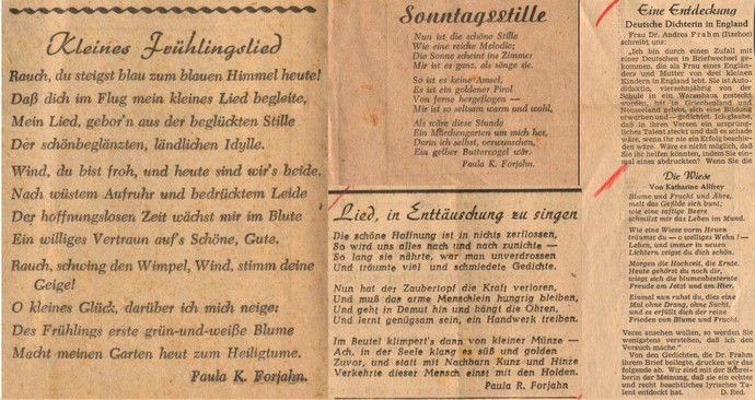 Zeitungsartikel aus dem Hamburger Anzeiger