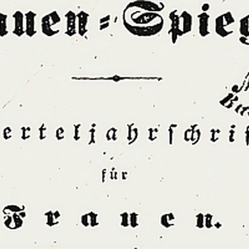 Titelblatt: Frauenspiegel 1840